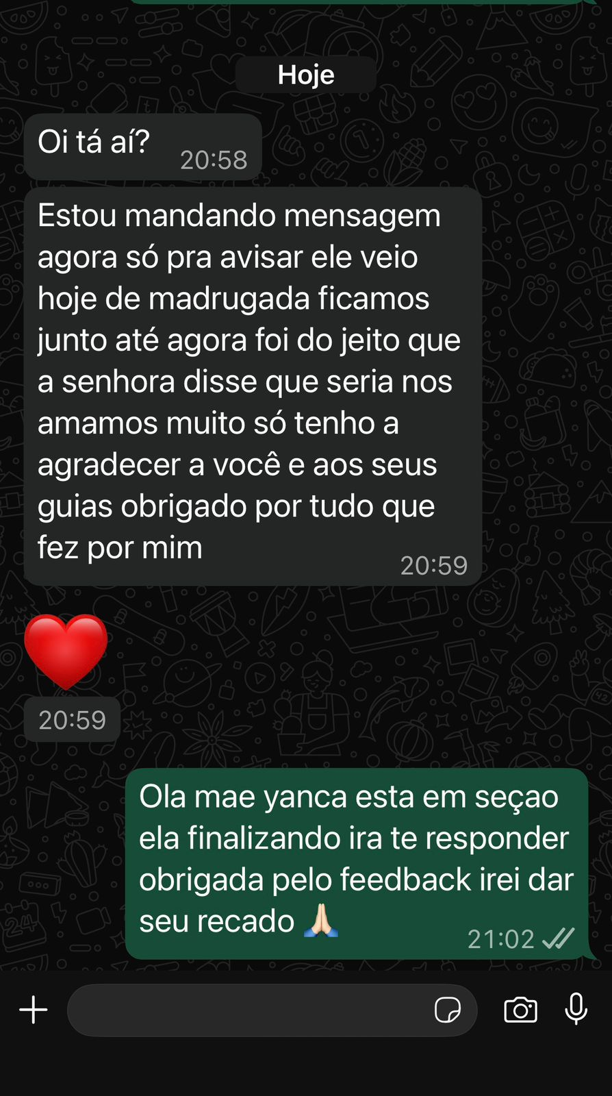 Depoimento real de cliente 2 da Taróloga Yanka
